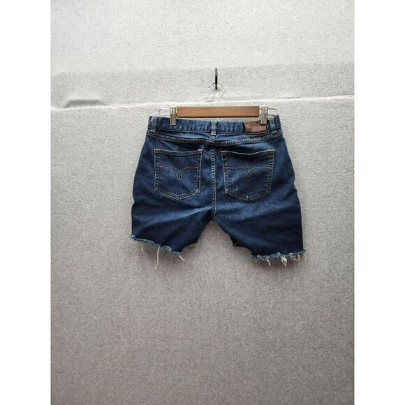 Ralph Lauren Denim Cutoff Shorts Womens Size 4 Blue Frayed Hem 100% Cotton Casua - Picture 3 of 5